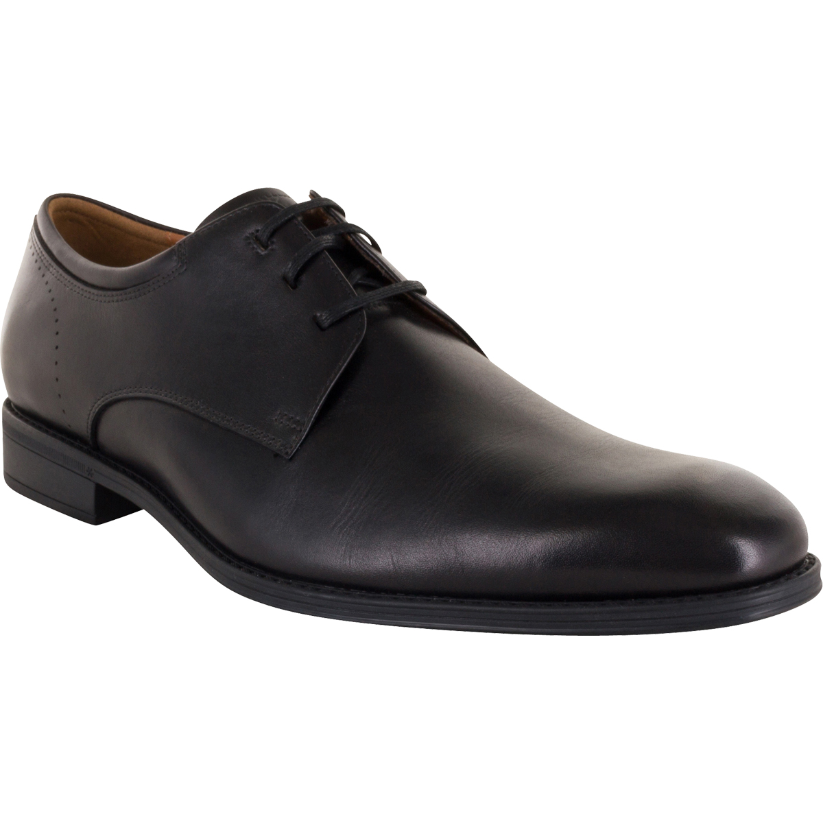 Men’s Dress Shoes | Black PLAIN TOE DERBY | Florsheim DOMAINE